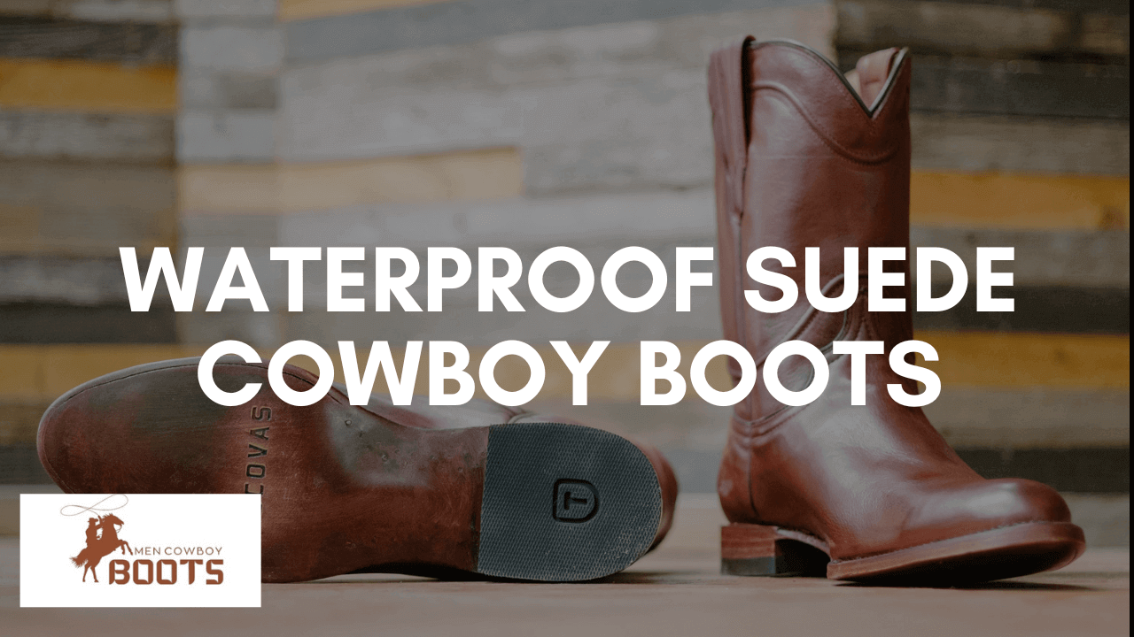 Waterproof Suede Cowboy Boots